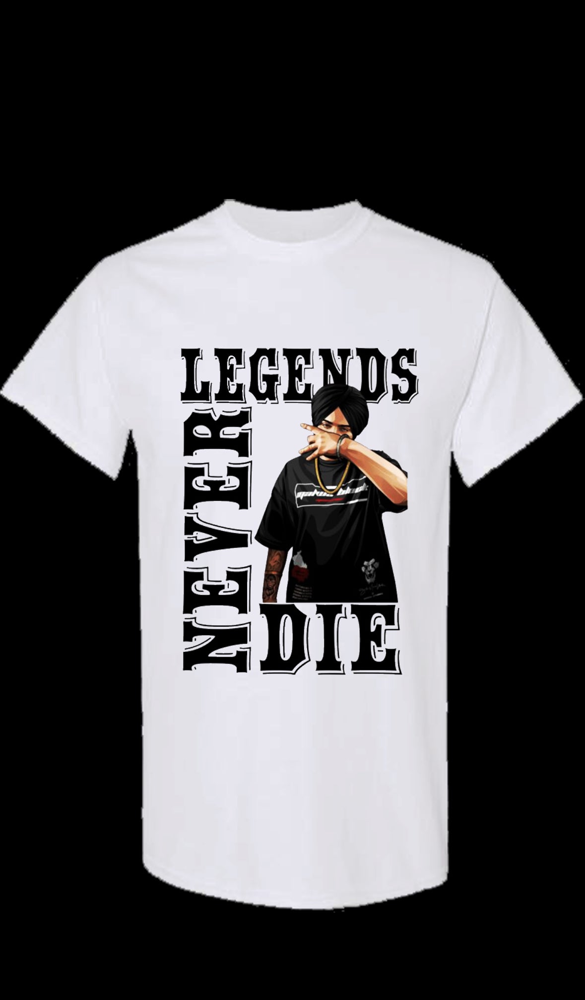 Legends Never Die Sidhu Moose Wala T shirts. Punjabi Unisex T shirt