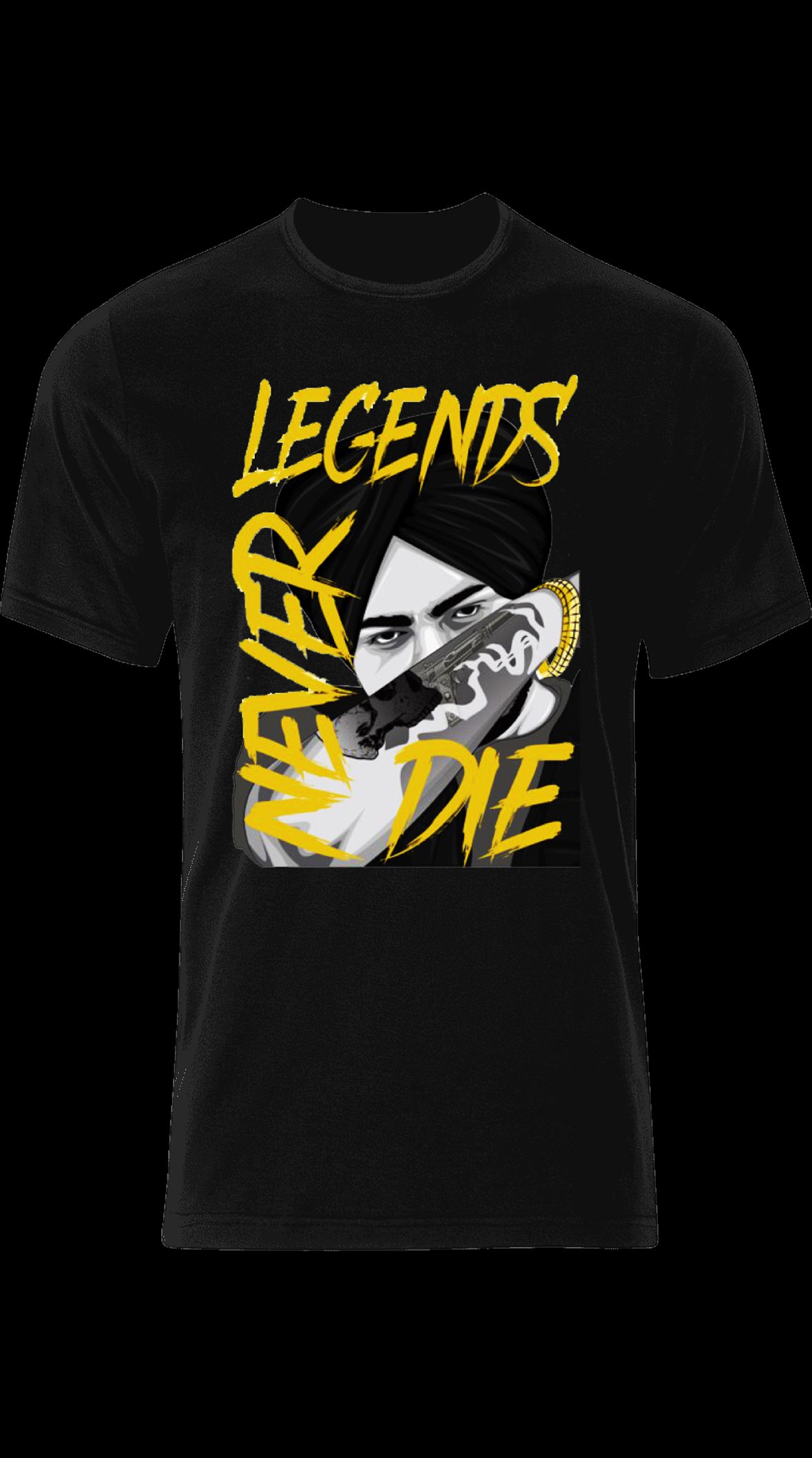 Legends Never Die Sidhu Moose Wala T shirts. Punjabi Unisex T shirt