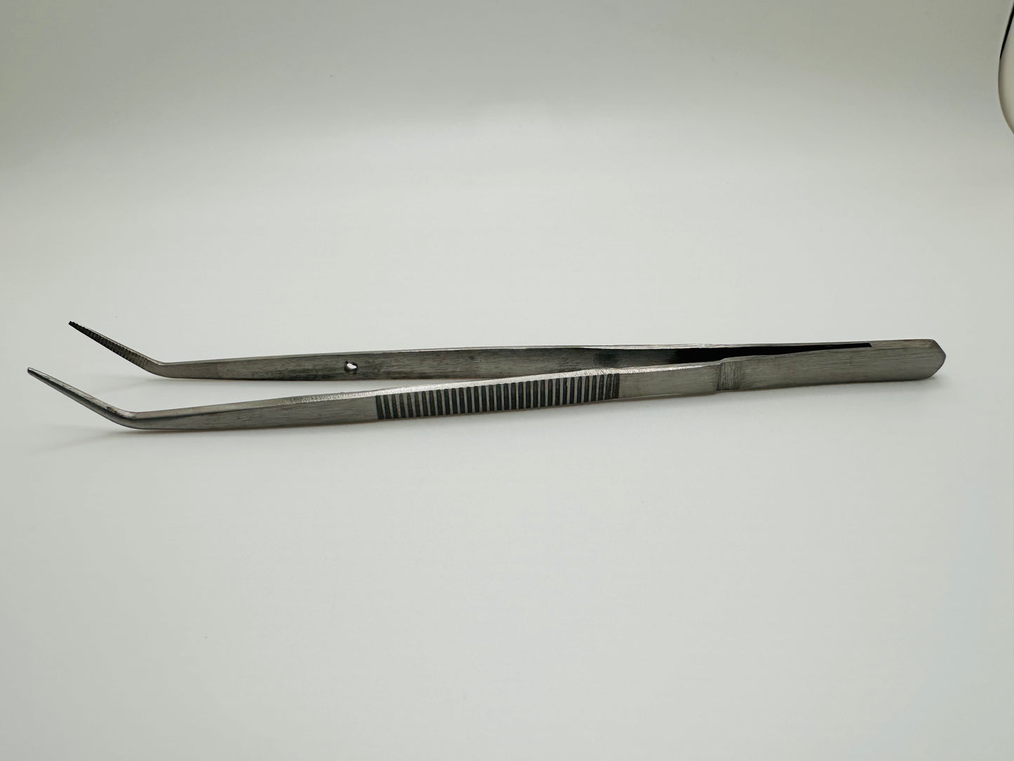 Diamondstar Dental Tweezers Slim Body w/pin Curved.