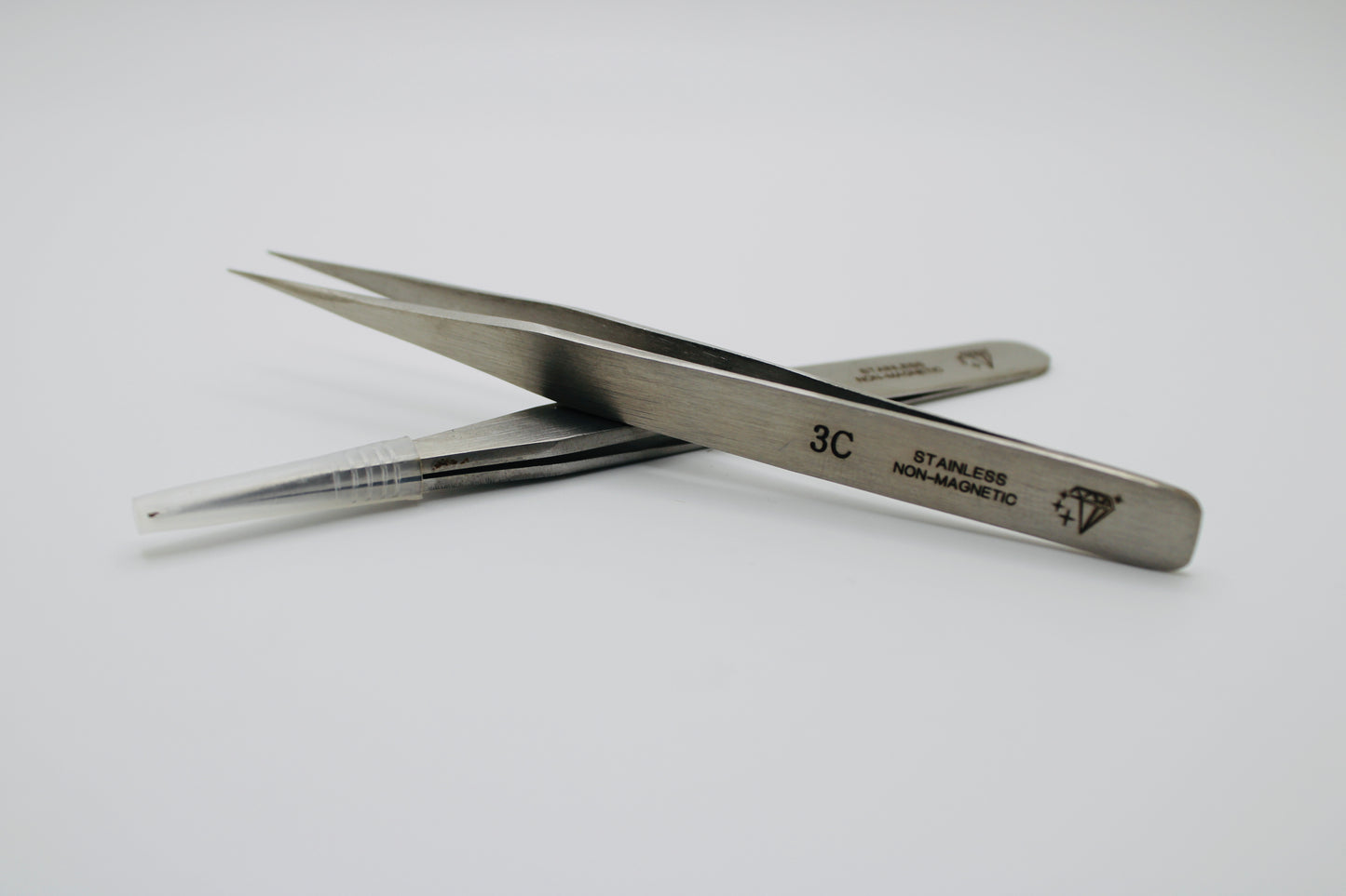 Diamond star Tweezers #3C Stainless Steel Non Magnetic. Hand made