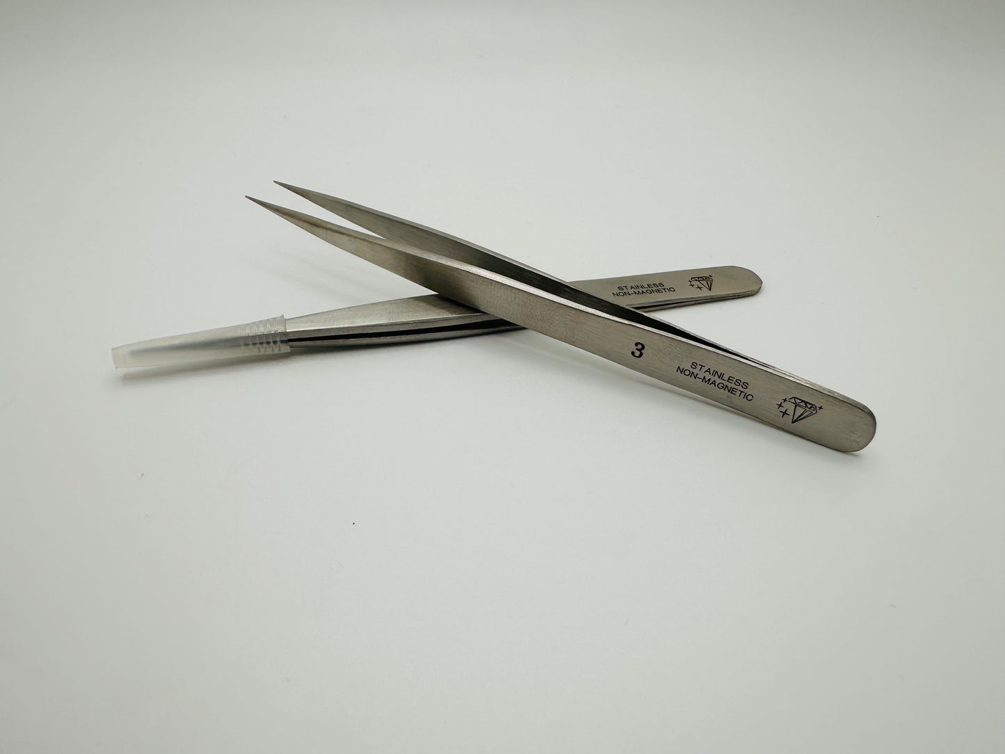 Diamond star Tweezers #3 Stainless Steel Non Magnetic. Hi Tech Tweezers. Hand Made