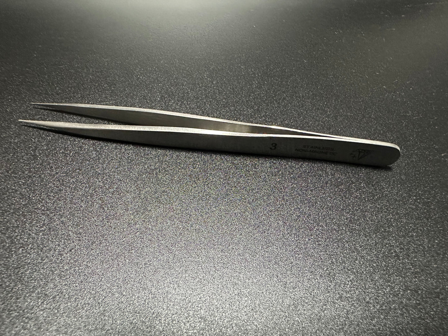 Diamond star Tweezers #3 Stainless Steel Non Magnetic. Hi Tech Tweezers. Hand Made