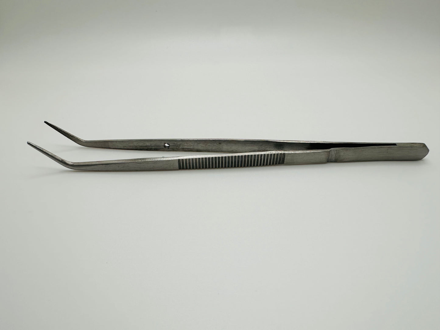 Diamondstar Dental Tweezers Slim Body w/pin Curved.