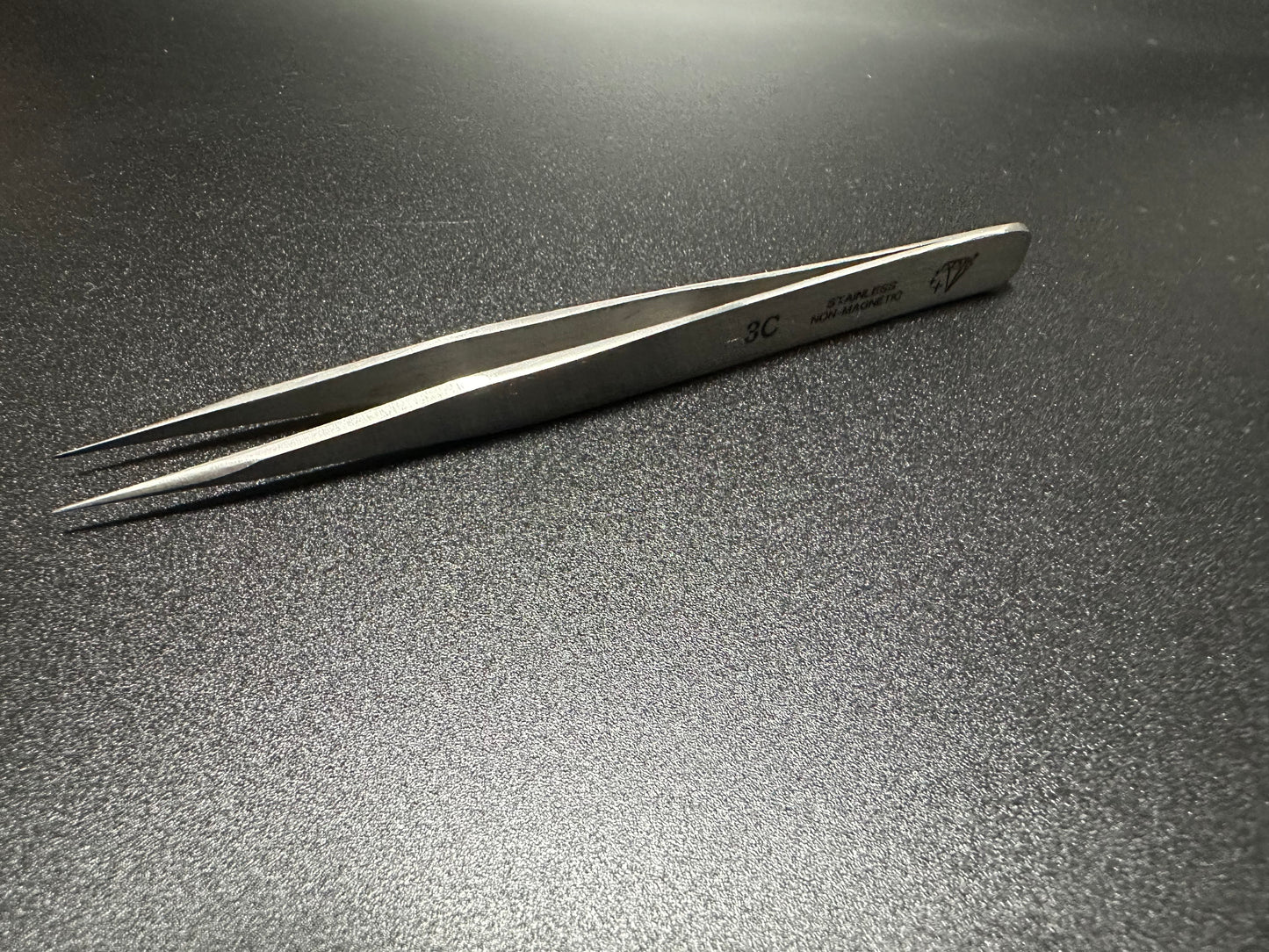 Diamond star Tweezers #3C Stainless Steel Non Magnetic. Hand made