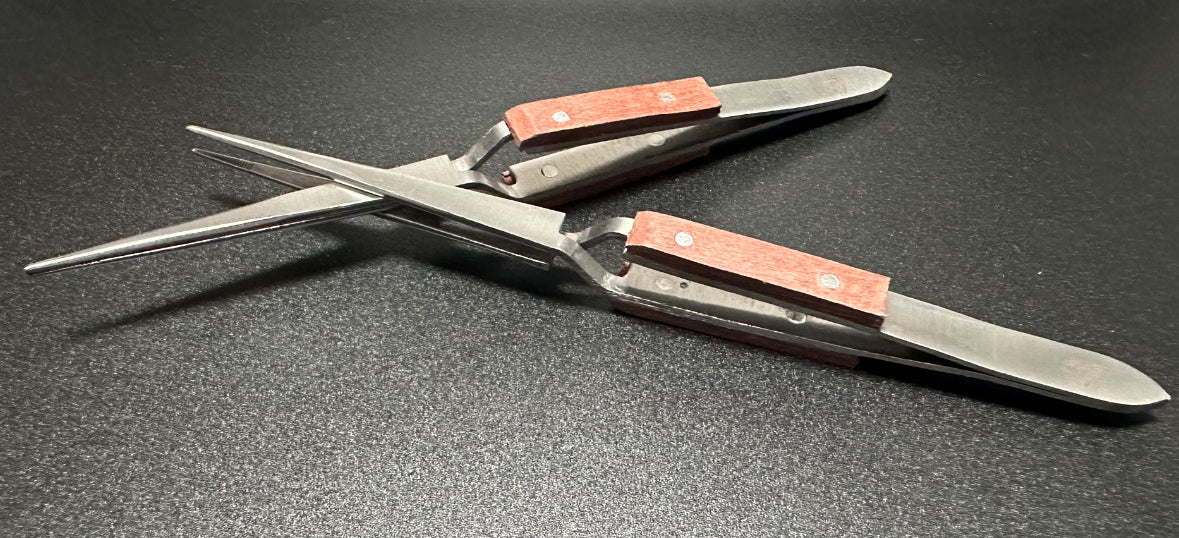 Soldering Tweezers Fiber Grip X Lock. 6.5” Straight. For Jewlers.