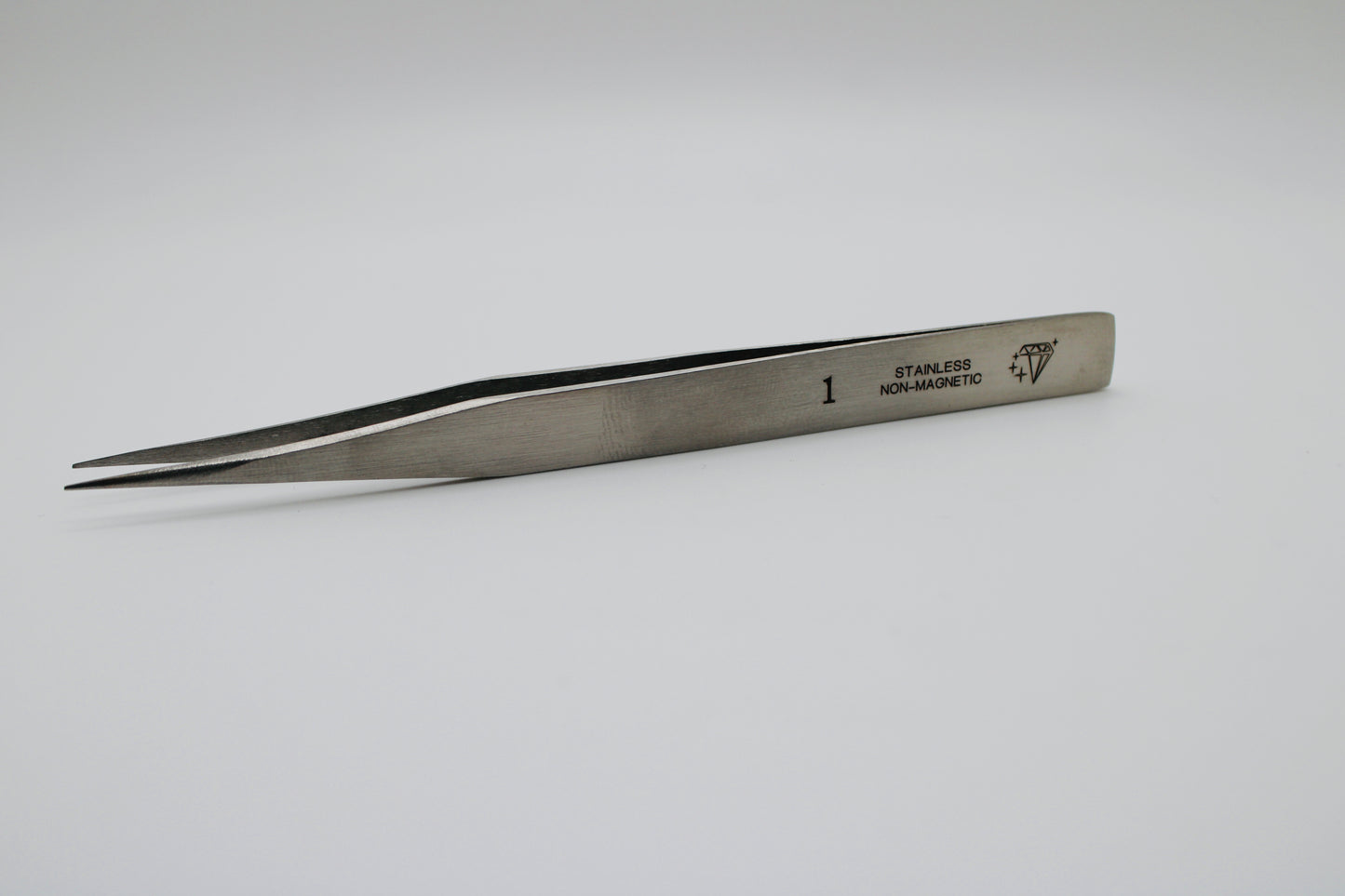 Diamond star Tweezers # 1. Stainless Steel Non Magnetic. Hand made.