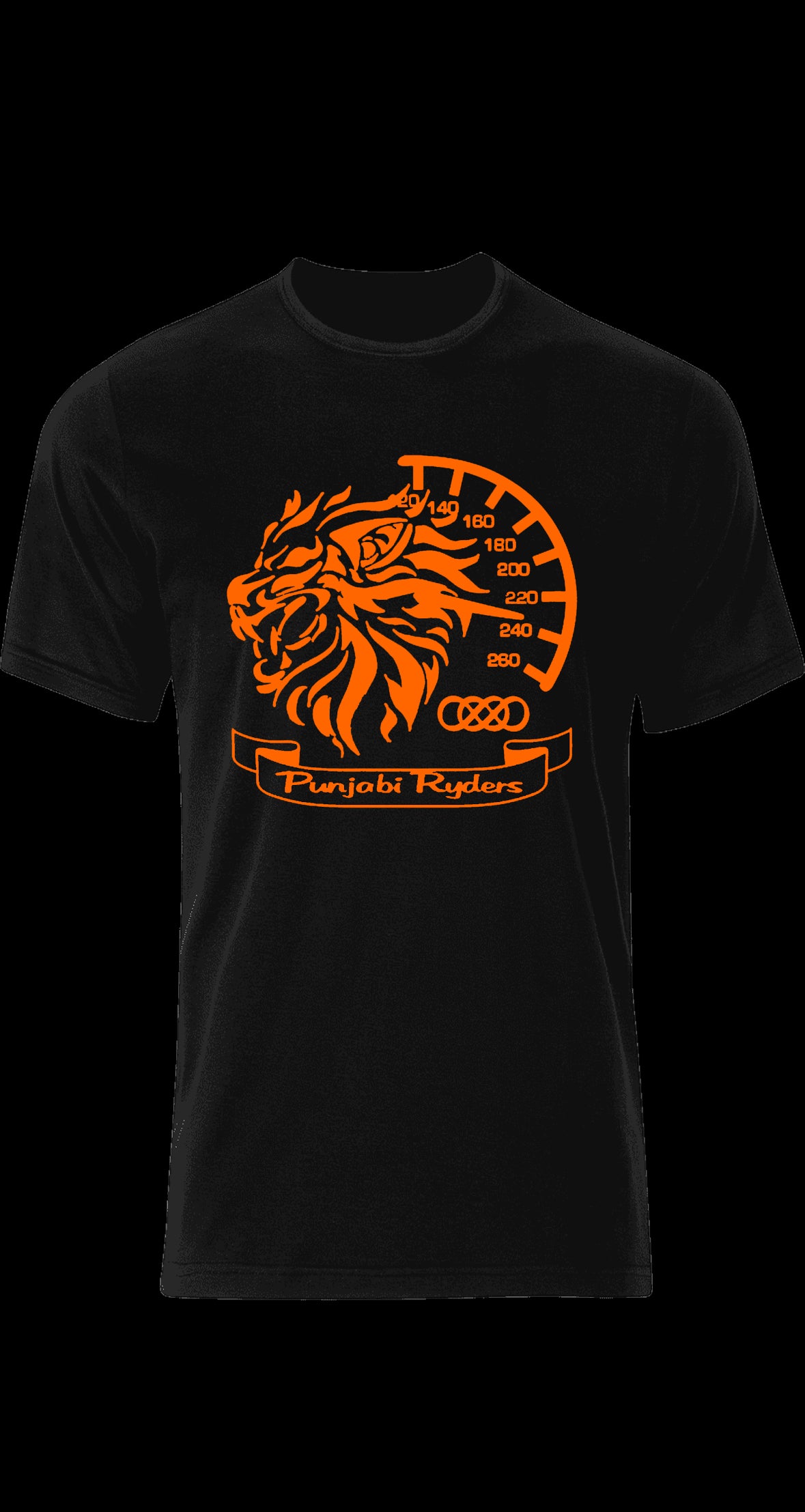 Punjabi Riders T shirt with lion. Punjabi Unisex T shirt