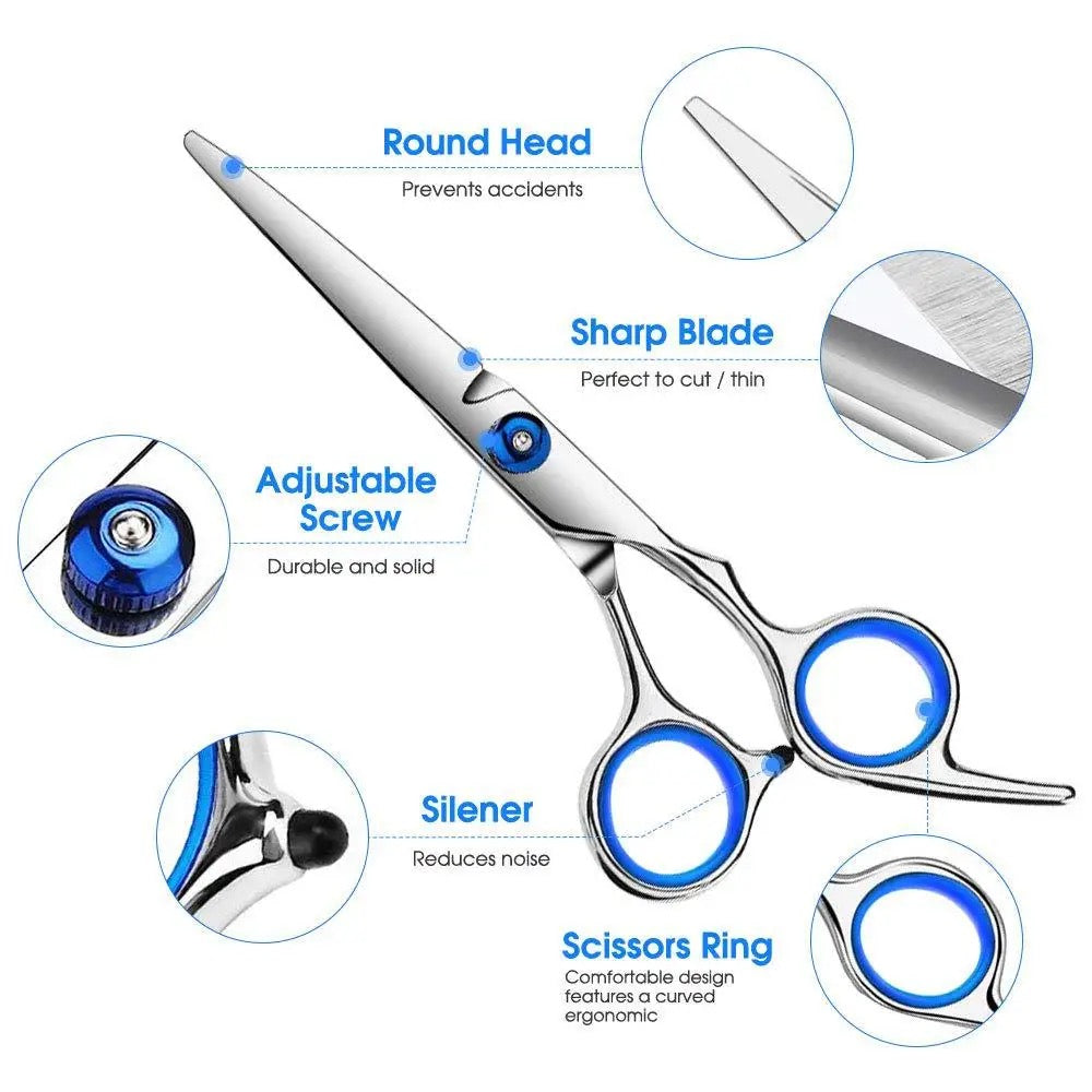 Hair Stylist Scissors 6 inch. Professional Hair cutting and Thinning Barber Scissors.