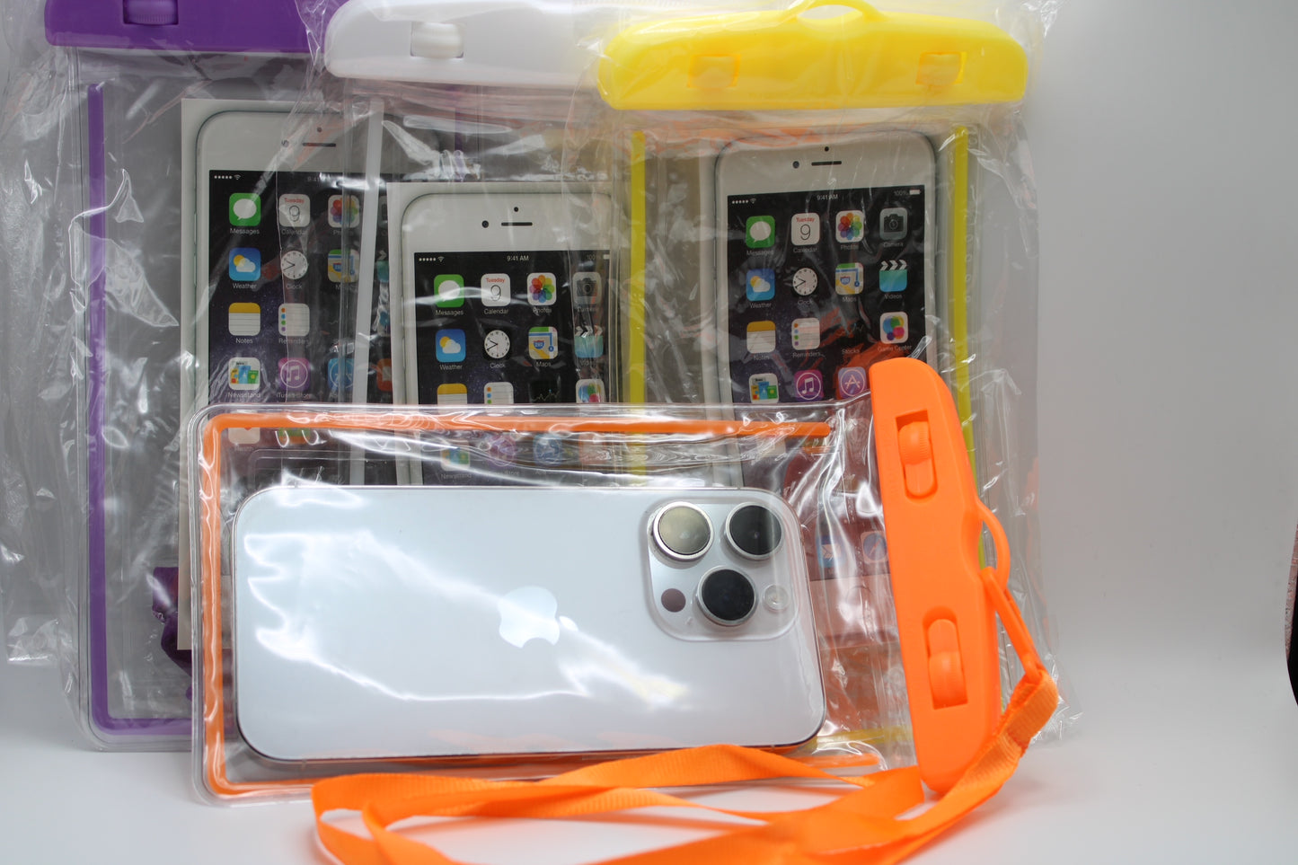 4 in 1 Bundle Family Deal. Universal PVC Waterproof smart phone bag phone case - camping