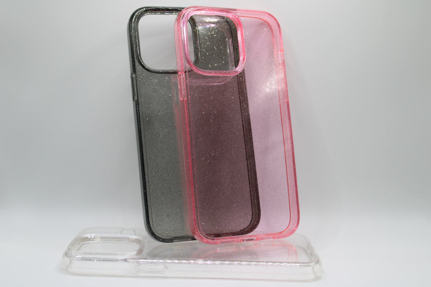 iPhone 14 pro and pro max case. Clear with sparkles.