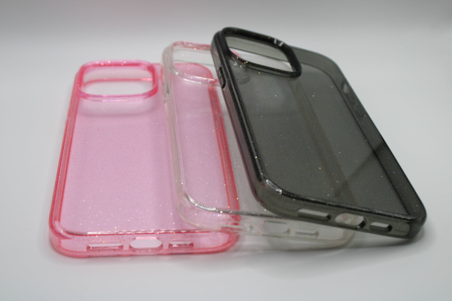 iPhone 14 pro and pro max case. Clear with sparkles.