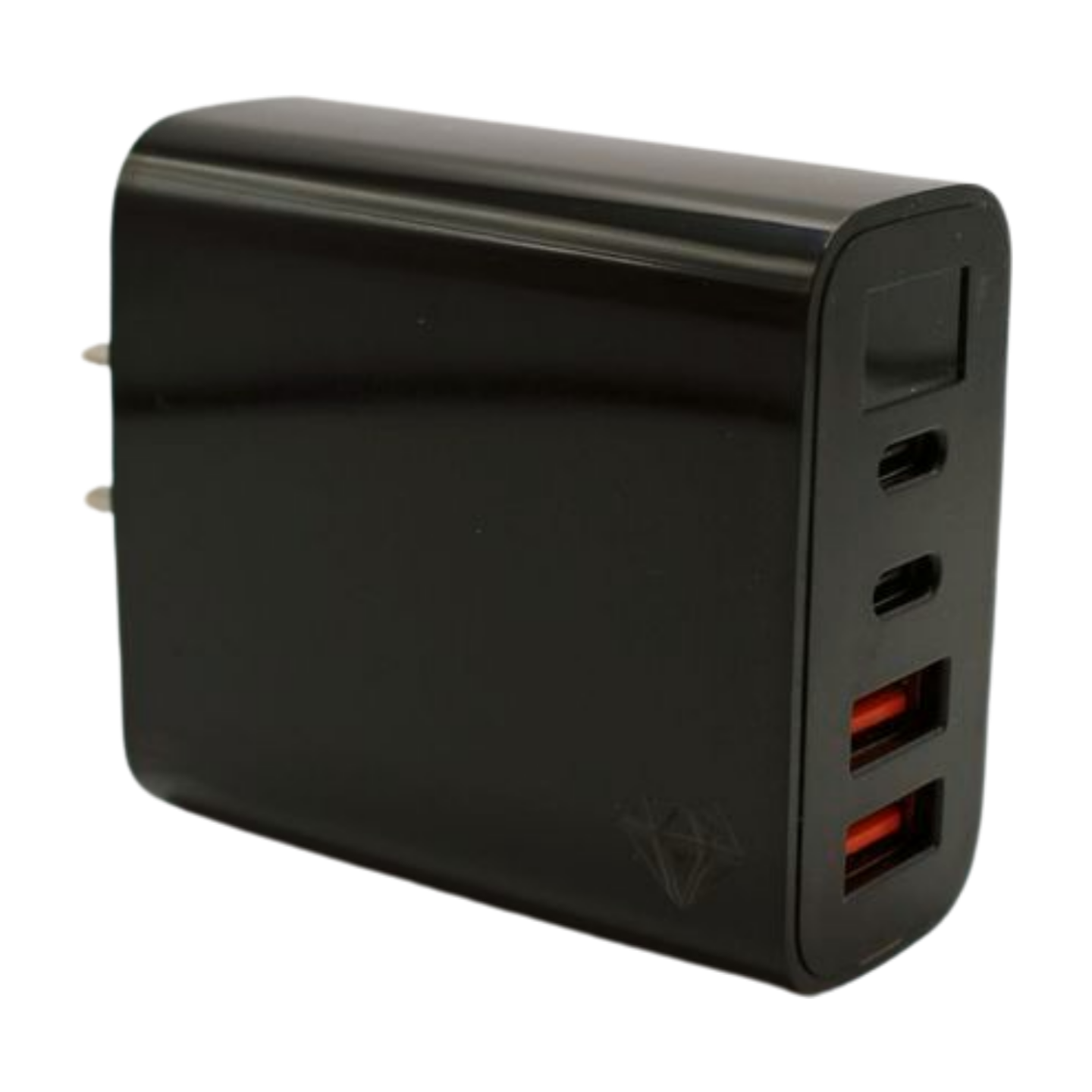 20w Fast Wall Charger with 4 Ports. 2 USB ports. 2 Type-c