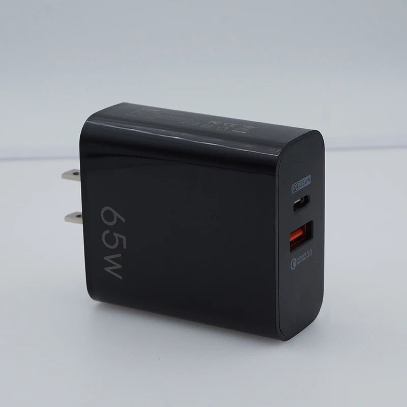 65 watts fast charger.