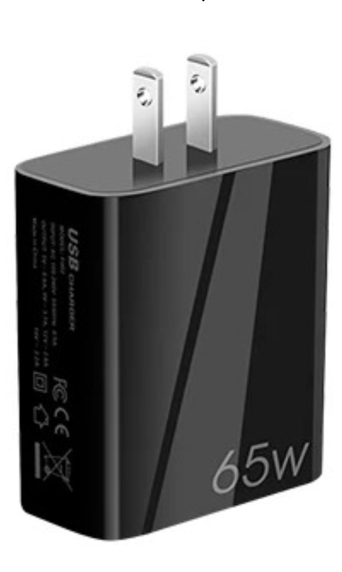 65 watts fast charger.