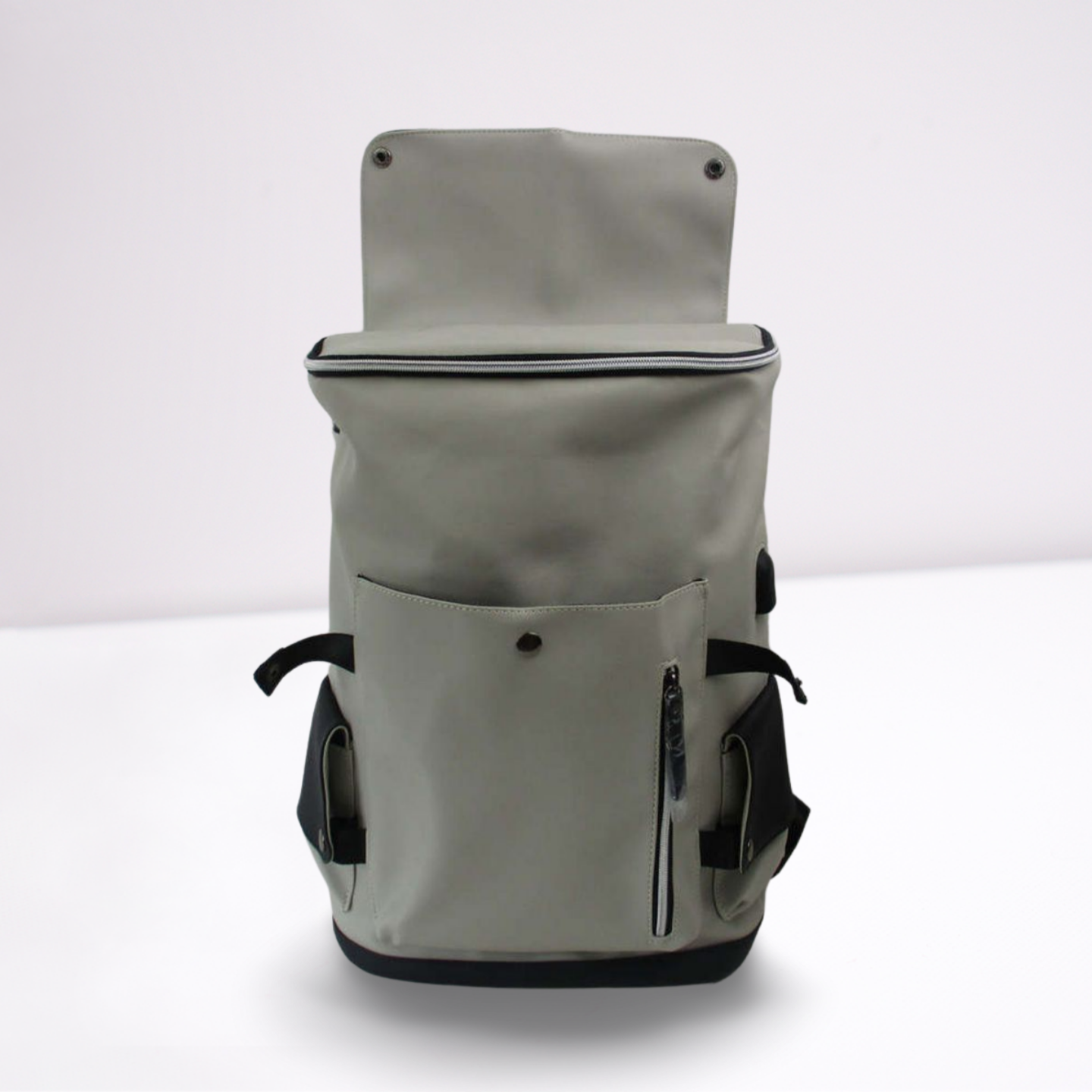 Leather backpack. For Business and Travel. Fits Laptop, Chromebook, iPads Tablets and also supports power bank to charge your phone or Tablets,