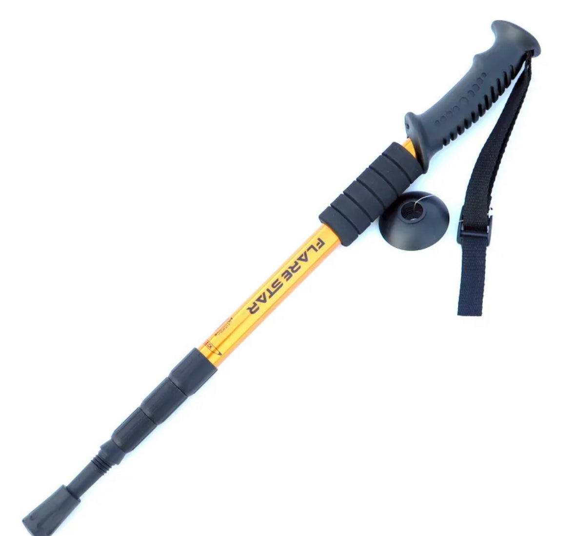 Hiking adjustable single pole. Hiking stick