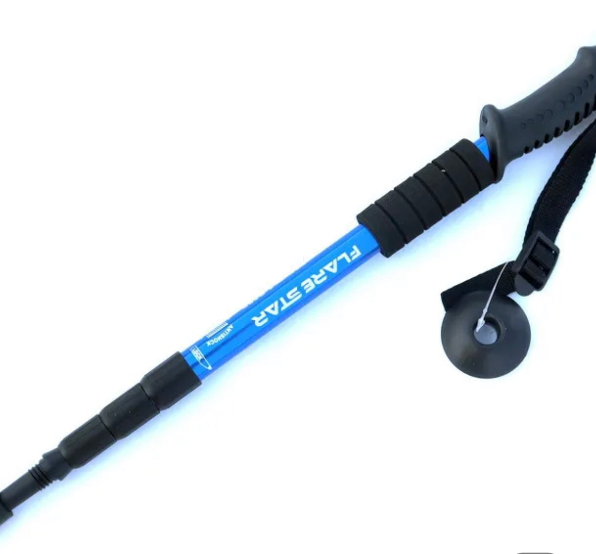 Hiking adjustable single pole. Hiking stick
