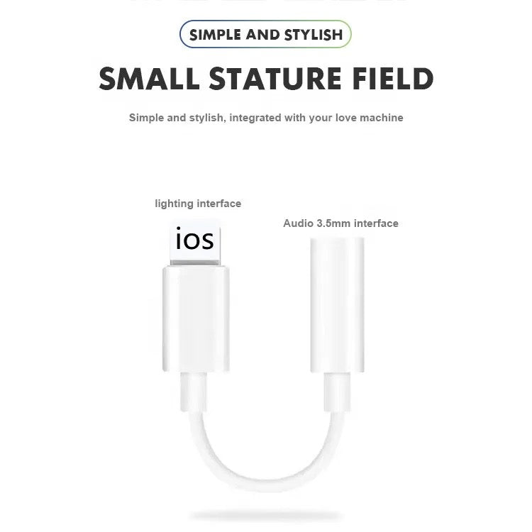 Lightning to 3.5mm headphone Aux Audio connector