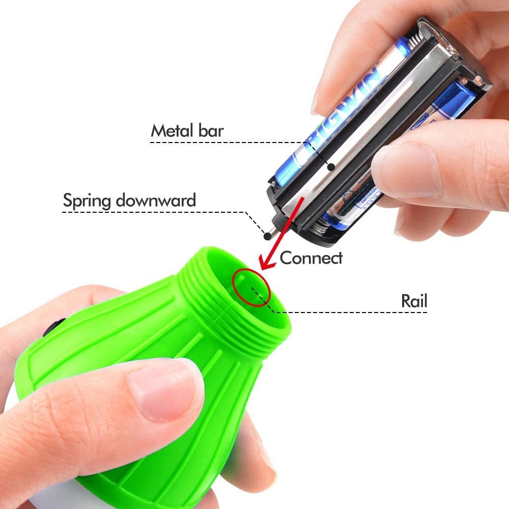 Portable 4 pack battery Powered LED Bulb.