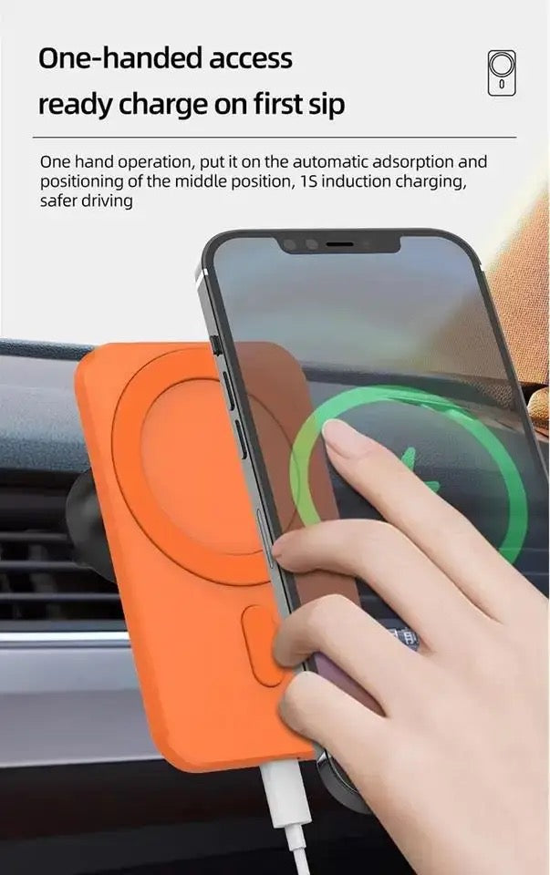 15w Magnetic Wireless Car-Charger Phone Holder