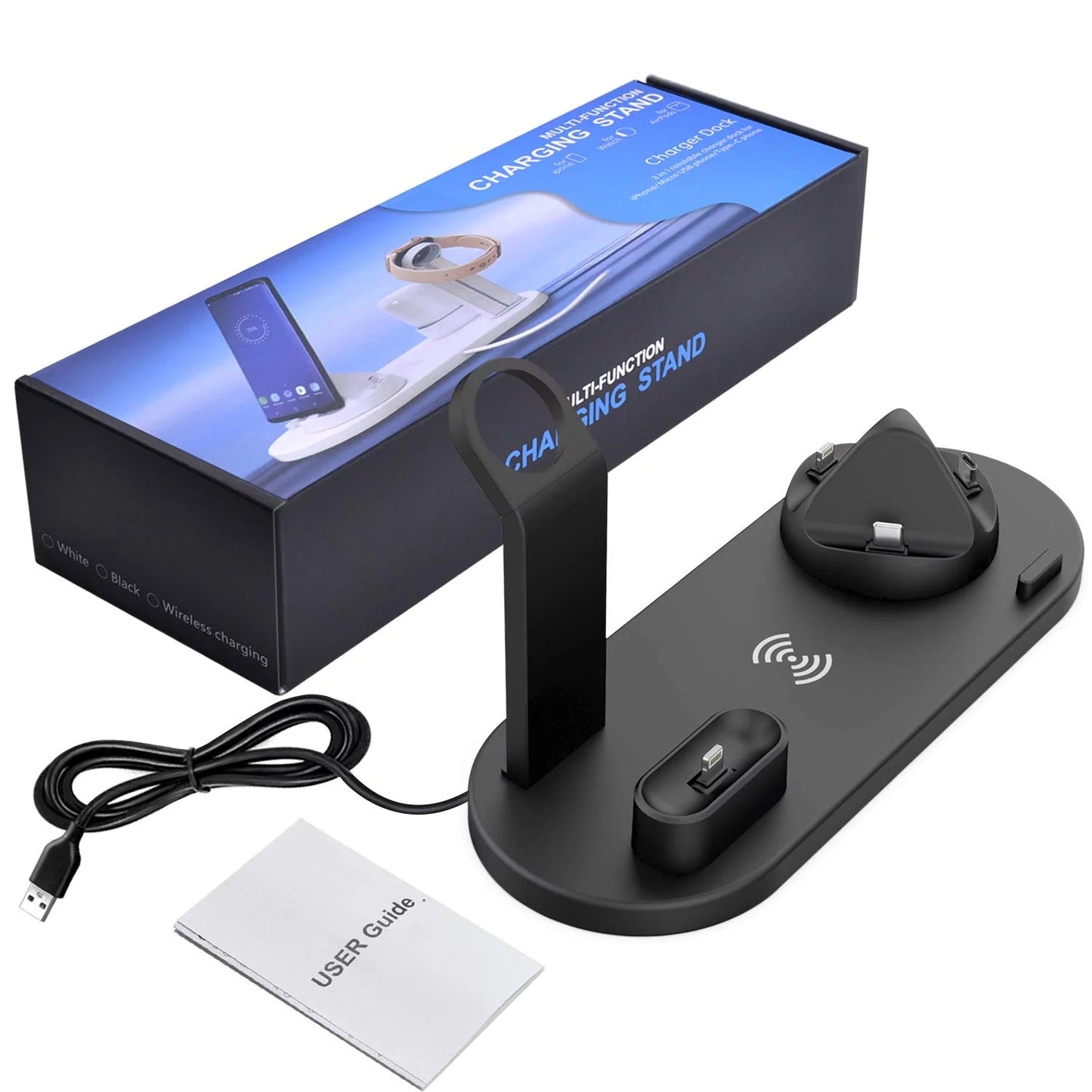 Wireless charger stand 4 in 1