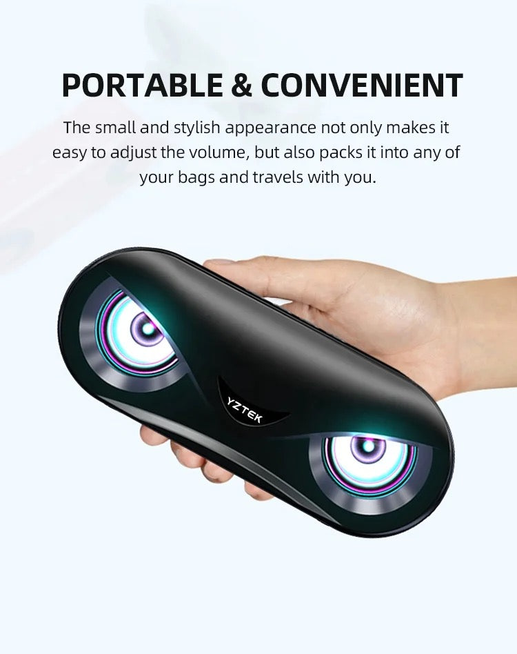 Led Owl Eyes Bluetooth Speaker. BT Speaker with Great sound & Bass.