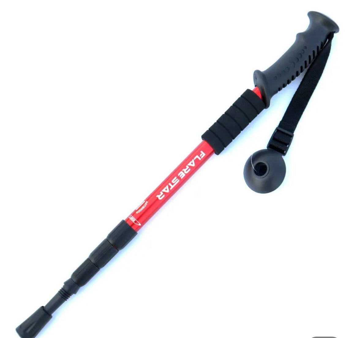 Hiking adjustable single pole. Hiking stick
