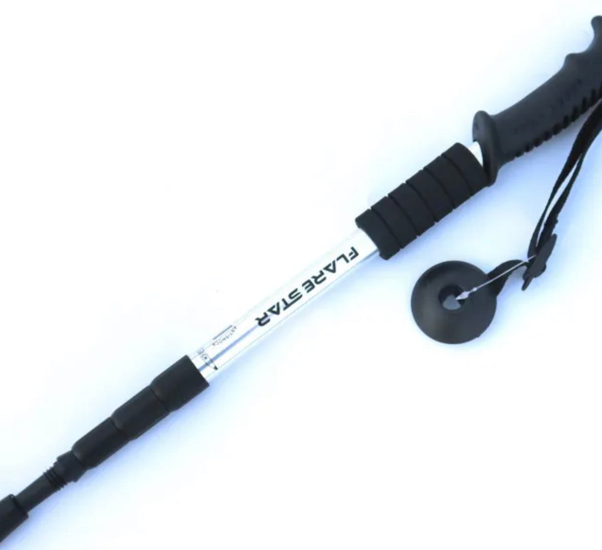 Hiking adjustable single pole. Hiking stick