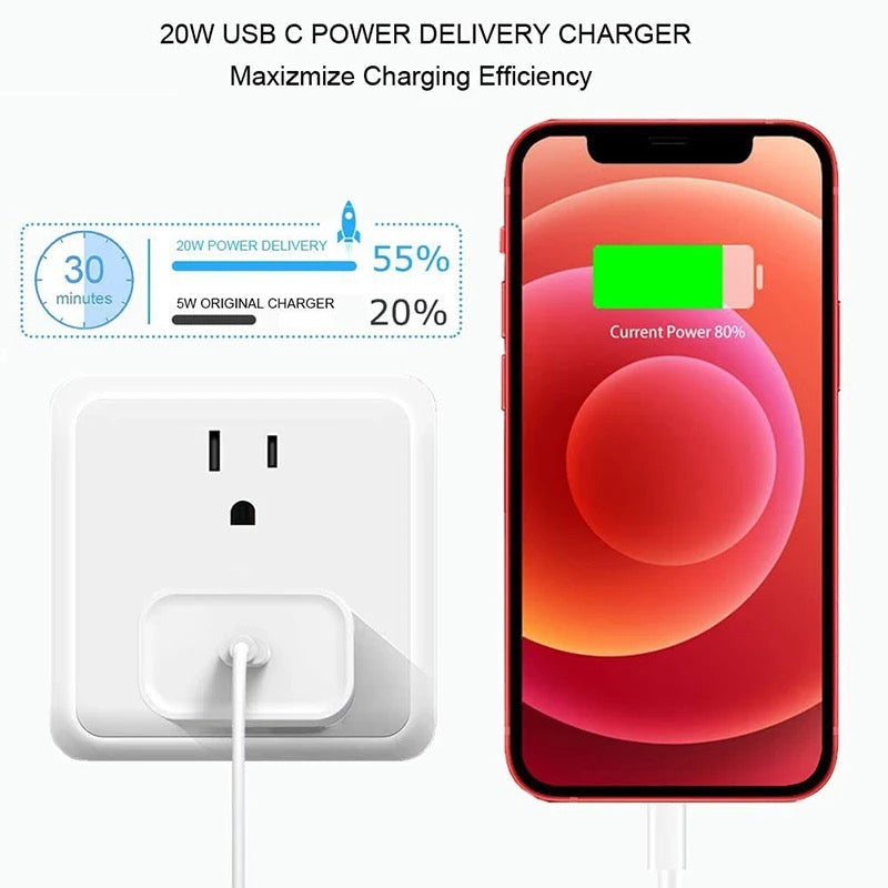 20 watts power Adapter with cable. C-iOS