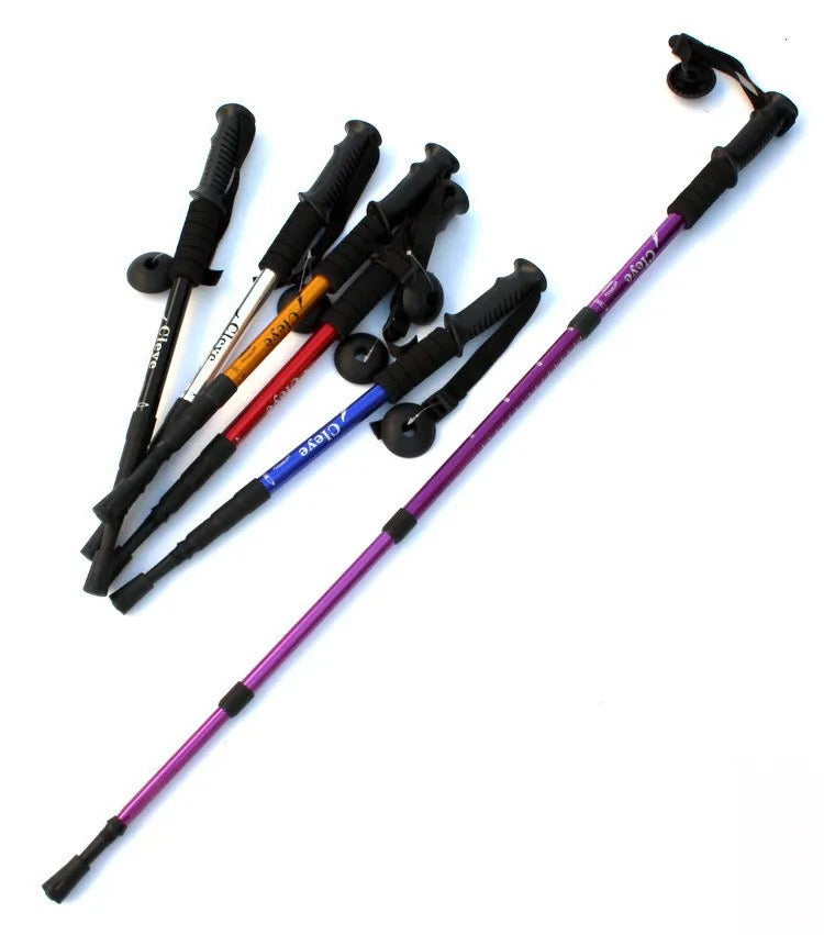 Hiking adjustable single pole. Hiking stick