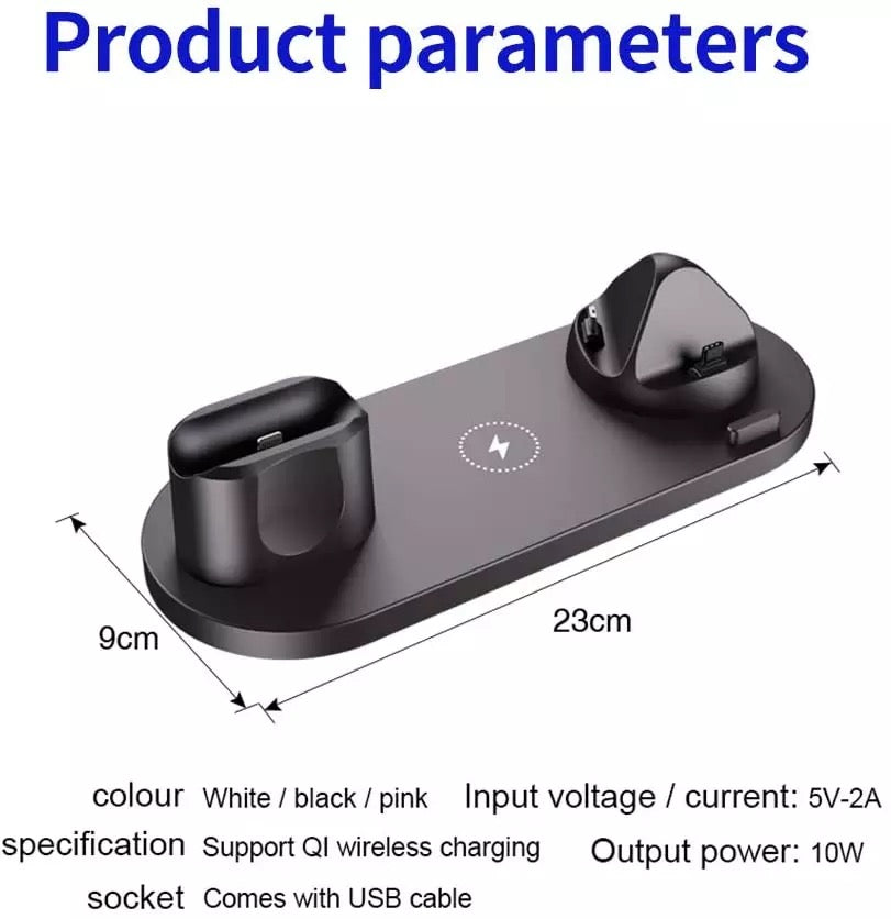 Wireless charger stand 4 in 1