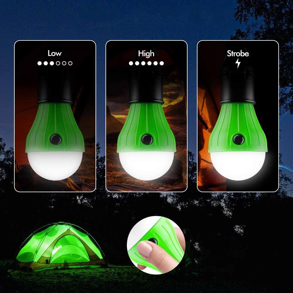 Portable 4 pack battery Powered LED Bulb.