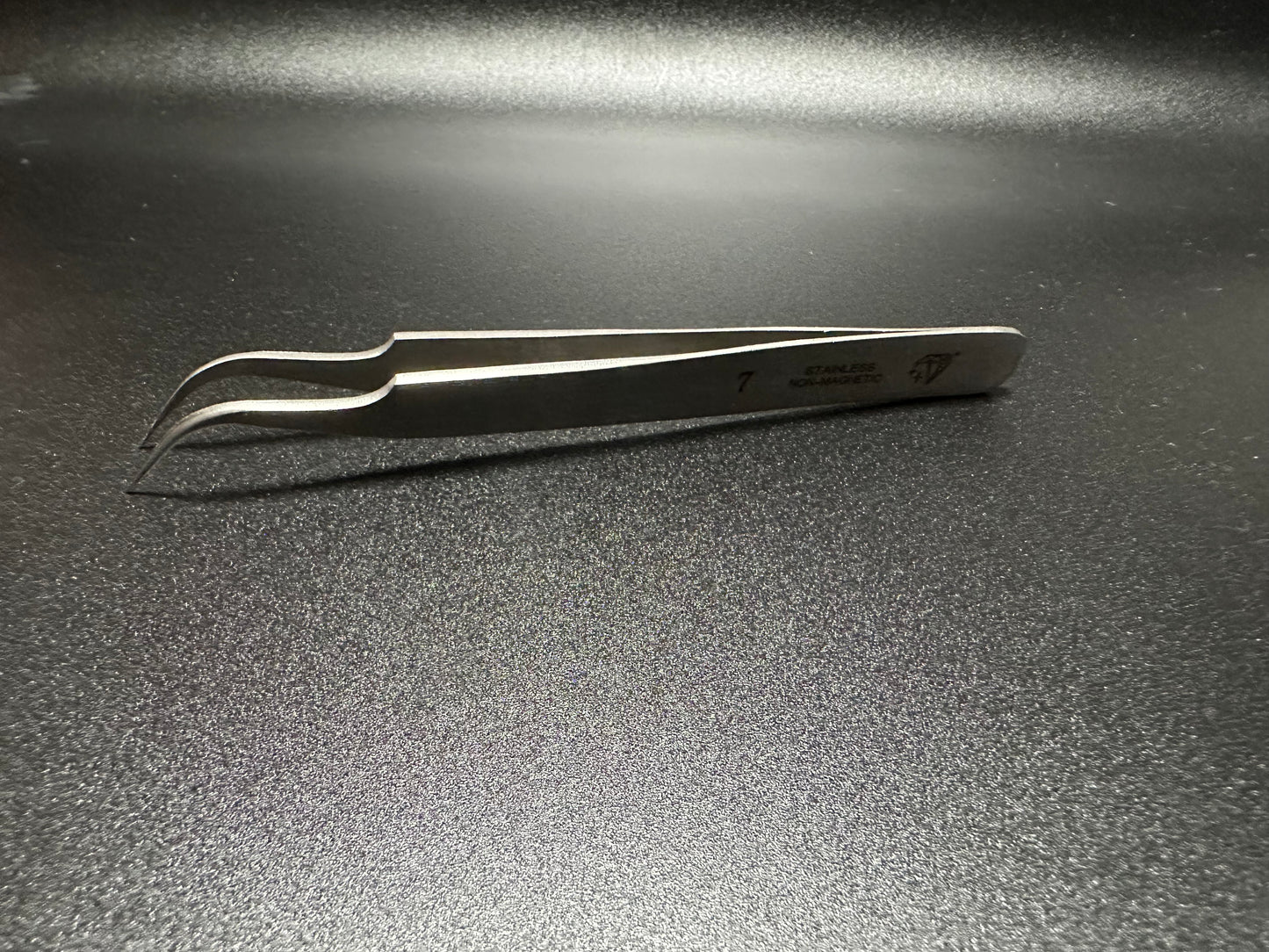 Diamond star Tweezers #7 High-precision. Non Magnetic Stainless Steel. Hand Made