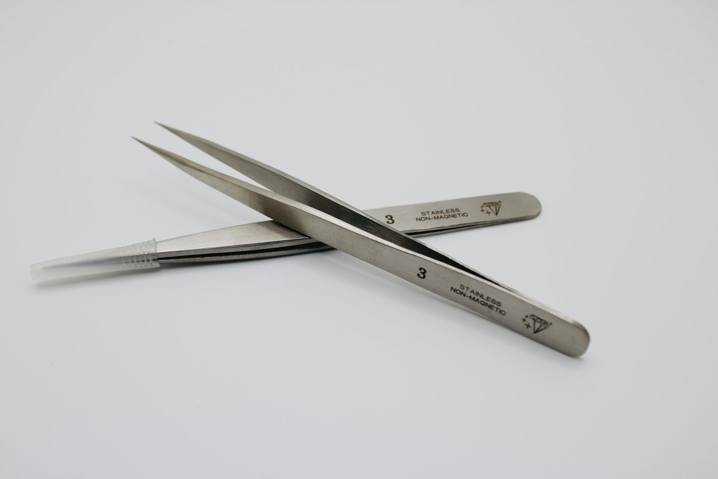 Diamond star Tweezers #3 Stainless Steel Non Magnetic. Hi Tech Tweezers. Hand Made