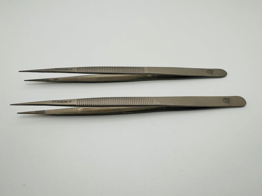 Titanium German Type F Tweezers. Diamond and GemStone Tweezers.
