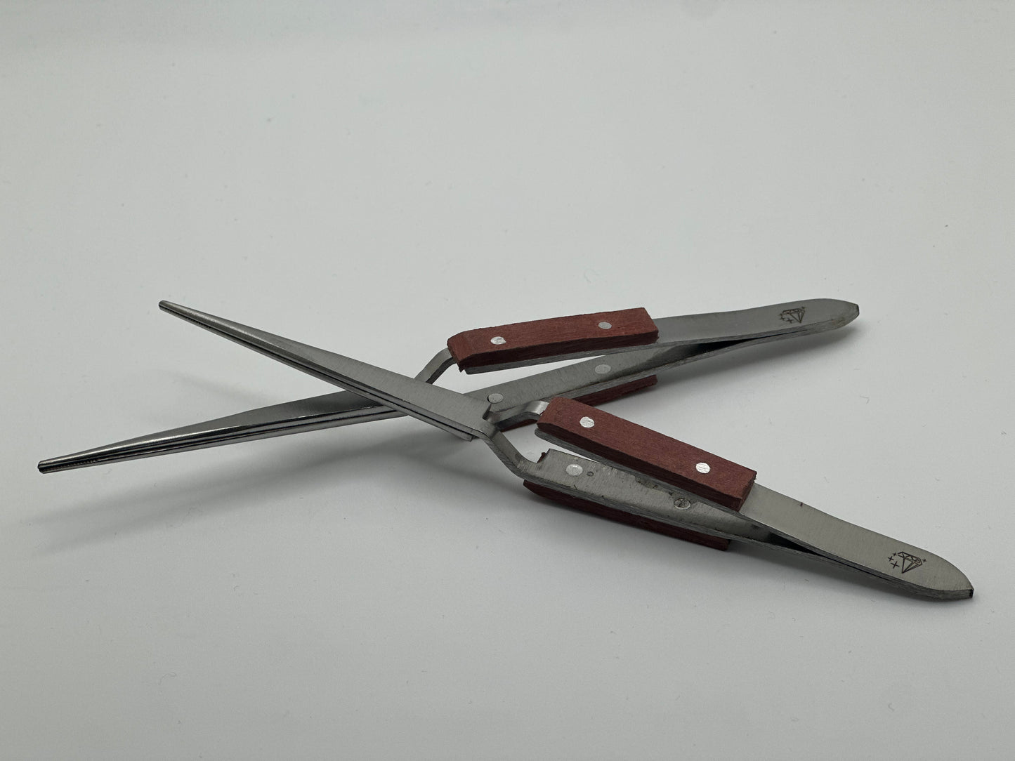 Soldering Tweezers Fiber Grip X Lock. 6.5” Straight. For Jewlers.